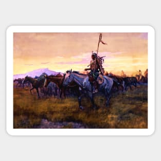 “Stolen Horses” by Charles M Russell Sticker